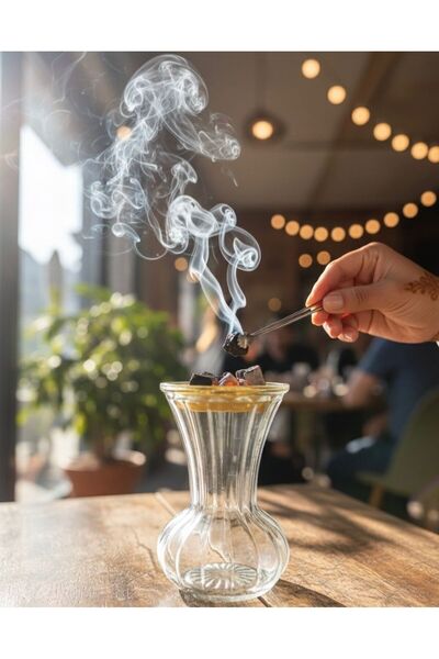 Generic مبخرة زجاجية شفافة بتصميم عصري