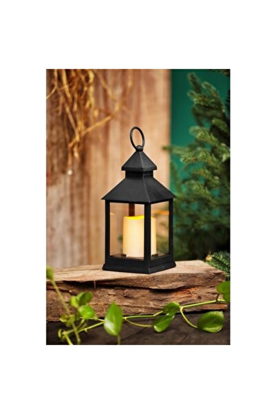 OEM Flame lantern decoration, 1 flashing yellow LED, battery powered