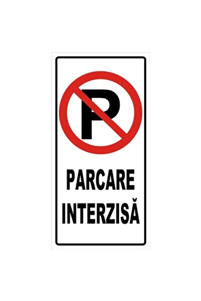 OEM Indicator parcare interzisa Sun Prints, PVC, dreptunghiular, 19 x 38 cm