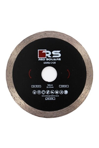 redSquare Diamond disc, continuous, for cutting ceramic tiles, Red Square DDC125, 125 x 22.23 x 2 mm