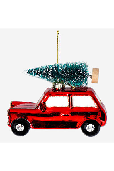 Flying Tiger Copenhagen Yılbaşı Ağaçlı Araba Cam Yılbaşı Süsü