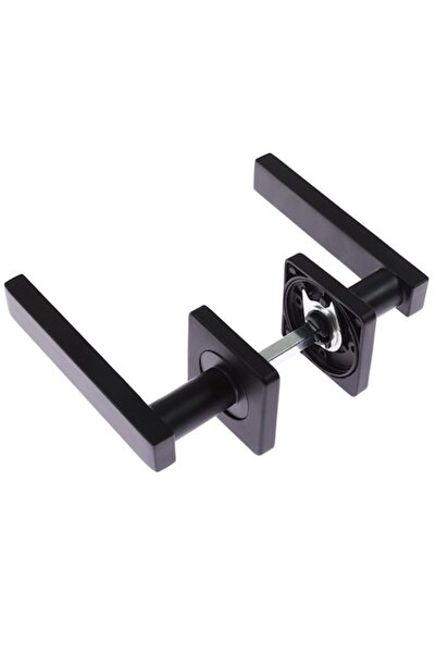 Gato Maner cu rozeta patrata pentru usa lemn, Bali BB(K) RS55, zamac, negru, ...