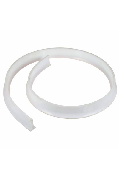 esimplu Prag de dus autoadeziv, flexibil, pentru cabina de dus, rezistent la mucegai, alb, 2 m