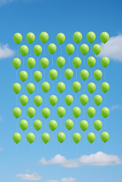 hak-iş oyuncak 33 cm Green Balloon – Party and Decoration Set of 100