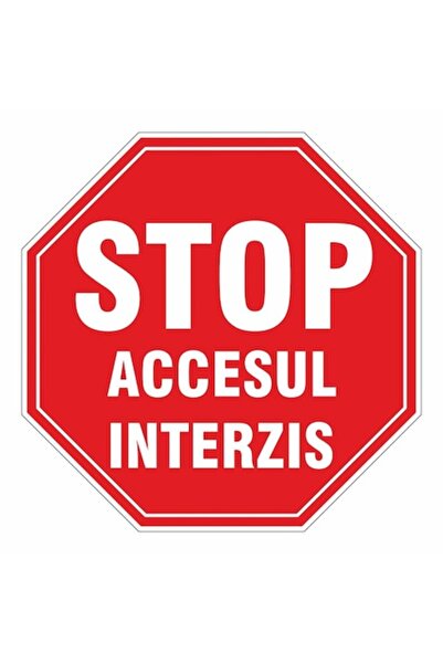 OEM Indicator de semnalizare Stop acces interzis, PVC, 37 cm