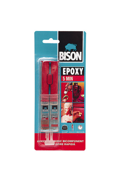 Bison Adeziv epoxidic rapid 5 minute, 2x12ml, blister