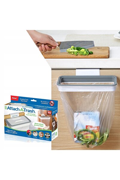 Other KITCHEN GARBAGE HOLDER 3-in-1 BAG GARBAGE BIN Gray