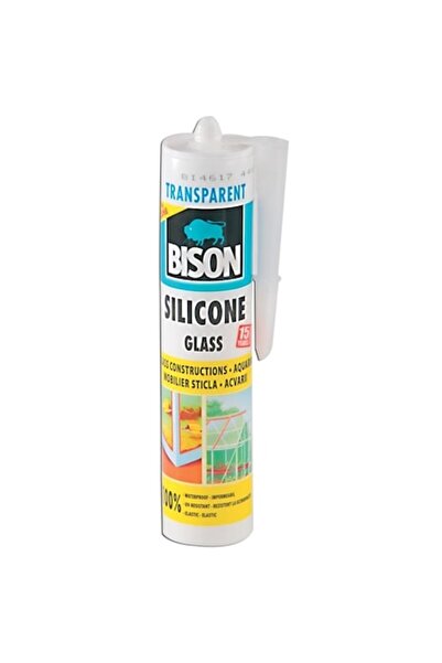 Bison Silicon pentru sticla, transparent, Glass, interior / exterior, 280 ml