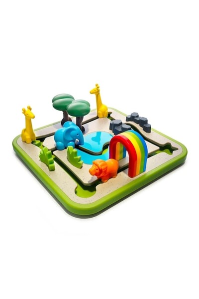 Smart Games Logic game, Safari Park Jr. Smart Games, 60 challenges, plastic, multicolor, 3+ years, 29 x 24 x 7.5