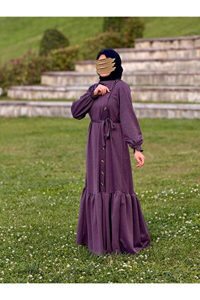 Nissra Πλεκτό φόρεμα με κουμπιά στο πλάι Ankanoor ANKA255113