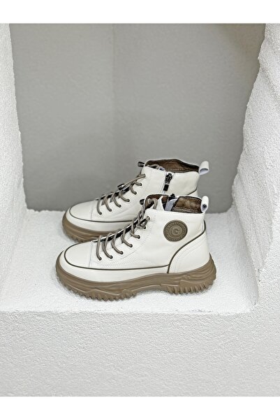 Guja 26K310-13 LASTİK BAĞCIKLI HAKİKİ DERİ SPOR BOT KADIN