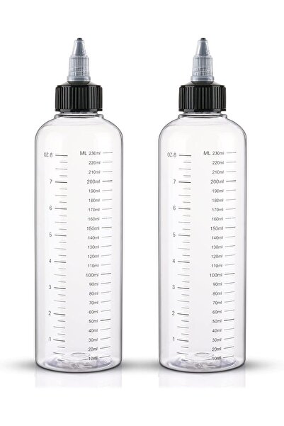 Cosywell زجاجات كوسويل لتطبيق الشعر ٨٫٥ أونصة (عبوة من قطعتين) - زجاجات بلاستيكية مانعة للتسرب بغطاء ملتوي