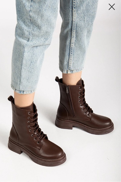 akerler Kadın Kahve Postal Poli Dikişli Taban cm789