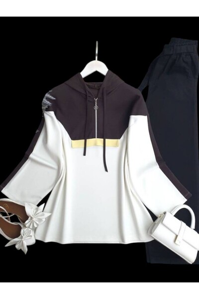 ŞAHİN TESETTÜR GİYİM ÖNÜ FERMUARLI GARNİLİ TUNİK 5633