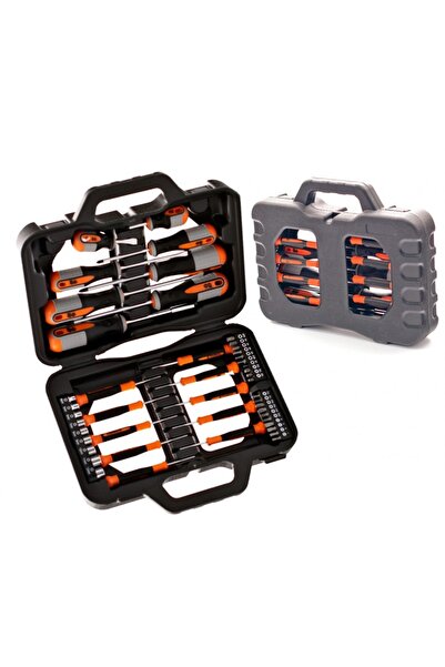 Holzer Set of 18 screwdrivers + 29 accessories Profi 372147