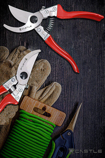 Castle Budama Makası Hmb-04 Bağ Makası Bahçe Ağaç Dal Çiçek Bitki Kırpma Makası