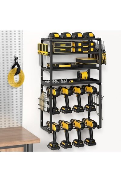 SIPEDO Suport metalic pentru scule, multifunctional, compact, prindere pe per...