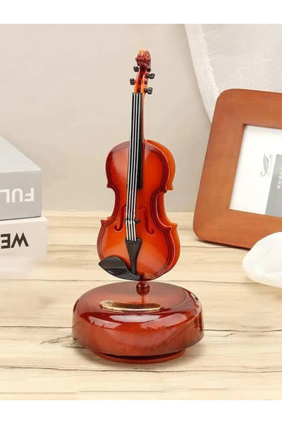 HarmonyAura Movable Violin Music Box