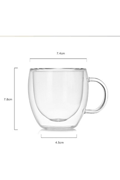 Quasar & Co. Tea set, with 2 double-walled cups, 2 saucers, 2 teaspoons, 2 infusers, 250 ml, glass