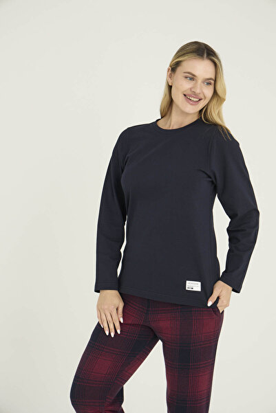 KLY Women's Crew Neck Pajama Set Stylish Design Comfortable