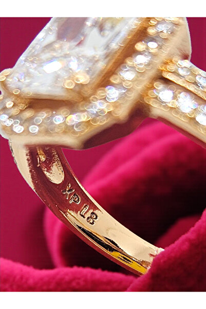 XUPING JEWELRY Baget Zirkon Taşlı 18K Altın Kaplama 316L Çelik Yüzük – Xuping Jewelry-Jiro Accessories