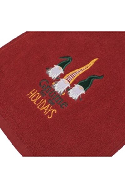 OEM Bath towel made of cotton, size 50 x 30 cm, Christmas Gnome model