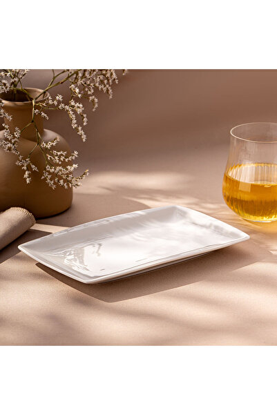 MuratogluHome Emsan Pamukkale Rectangular Plate 23 cm
