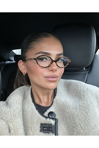 LOOKUP NEW Round Oval Bone Transparent Women Men Unisex Blue Light Protect Screen Glasses Eyewear