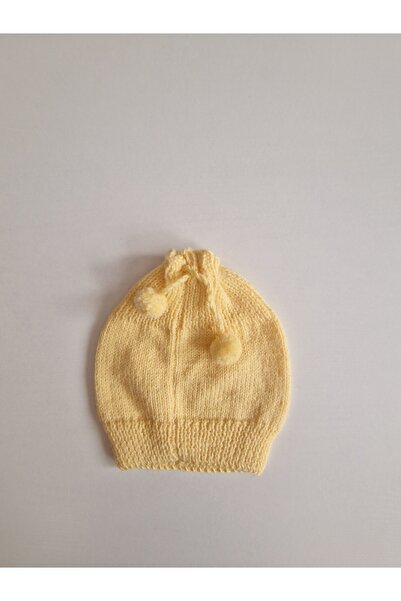 Hobi Kafe Hand Knitted Baby Beanie (Hat) 0-3 Months Old Baby Beanie