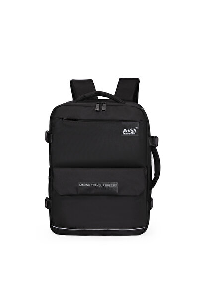 British Traveller حقيبة ظهر رياضية | حقيبة ظهر للكمبيوتر المحمول من قماش أكسف...