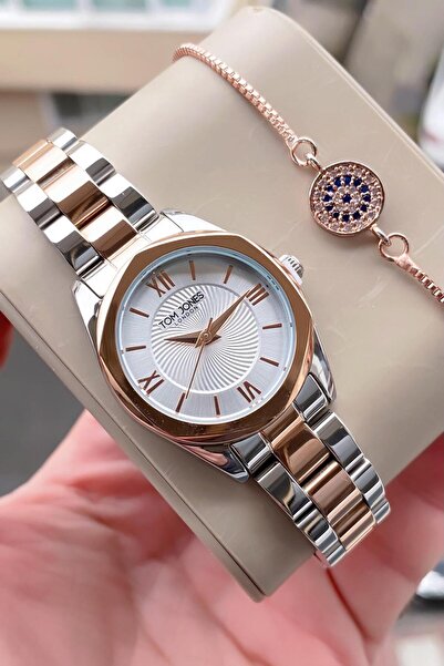 Tom Jones Kadın kol saati orjinal 3atm su gecirmez çelik 2yıl garantili fatur...