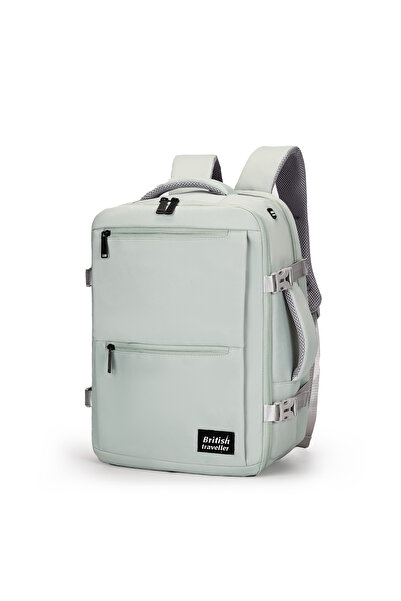 British Traveller BACK PACK TRENDY | Oxford Fabric Laptop Backpack - Mint Green