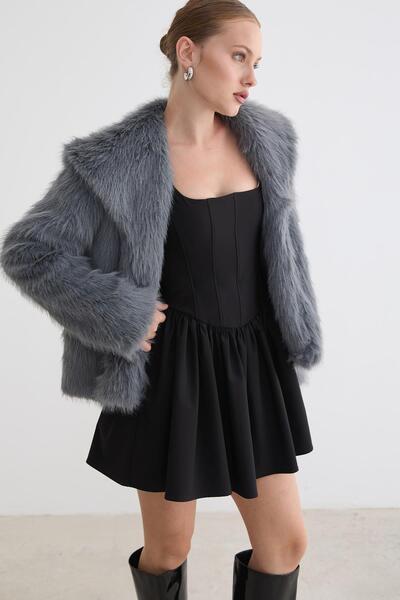 ŞİMAL Kadın Kürklü Uzun Kollu Mont 255400 -