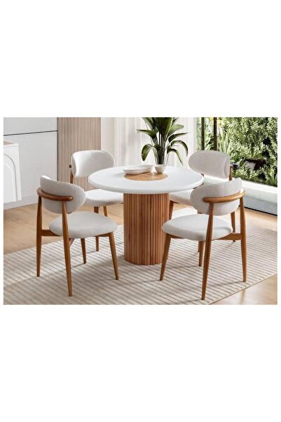 NORTE Bohem Yemek Masası Sandalyesi 4'lü