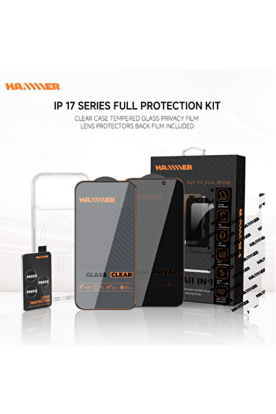 Hammer مجموعة الحماية الكاملة 10 في 1 iPhone 17 PRO حماية الجوال بالكامل جودة...