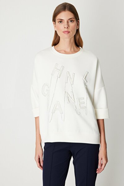 ON İnci Detaylı Yarım Kol Sweat