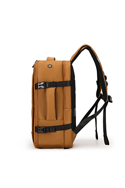 British Traveller BACK PACK TRENDY | Oxford Fabric Laptop Backpack - Brown