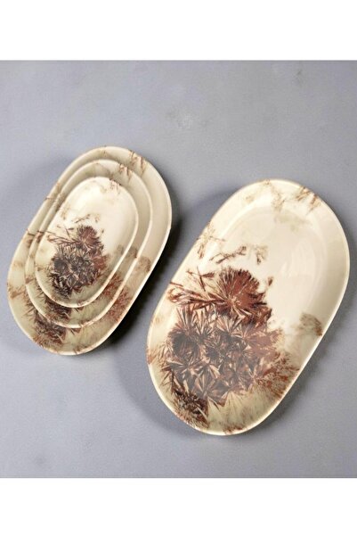 İkram Dünyası Id Fine Orion Series Oval 4-Piece Kayak Plate Set