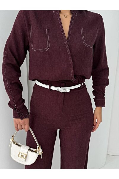 cemo Six-Elastic Double-Breasted Collar Suit