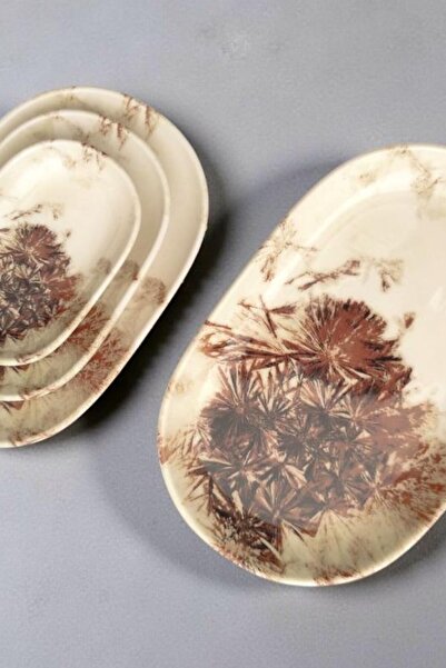 İkram Dünyası Id Fine Orion Series Oval 4-Piece Kayak Plate Set