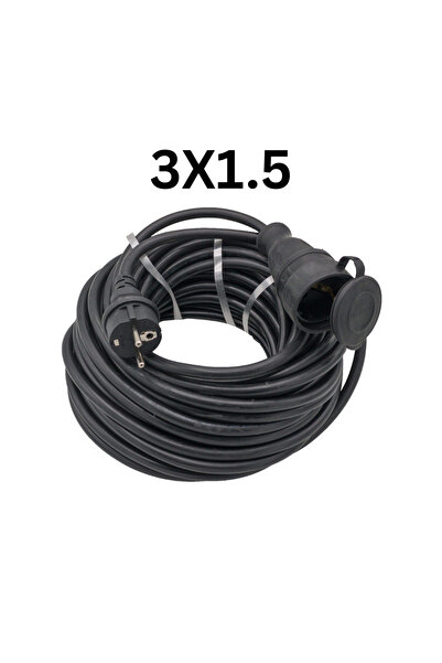 COBI SMART® Extension cable 3x1.5 mm², 40 m, with copper conductor, plug and protective coupling -