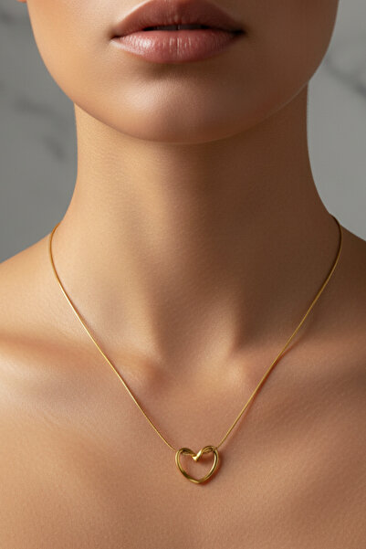 Tupek Store Çelik Zarif Kadın Kolye