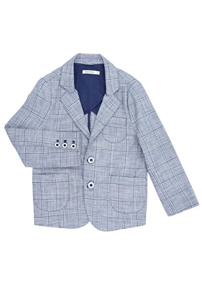 Ozmoz By Mukadder Özden 100% Cotton Classic Summer Navy Blue Boy's Jacket