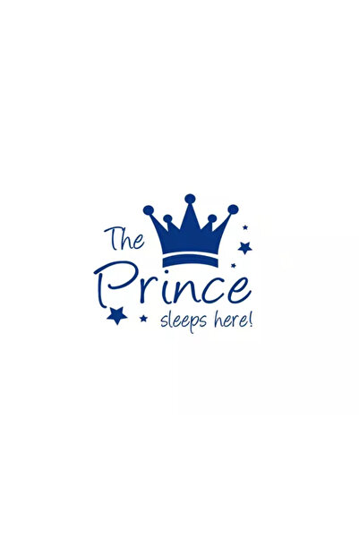 Inovius Sticker Perete Autocolant Scris "The Prince sleeps here" 38x44cm - 00206