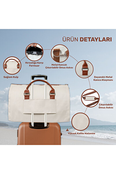 Cotpoly Home 2’si 1 Arada Omuz Seyahat Çantası ve Elbise Çantası Katlanabilir, Ayakkabı Çantası, Çok Amaçlı Çanta