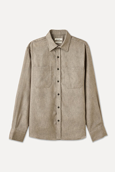 Mudo ÇİFT CEPLİ REGULAR FIT LİYOSEL UZUN KOLLU GÖMLEK