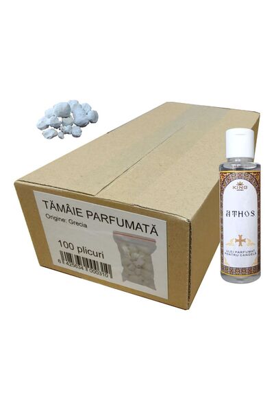 KingAroma Set 100 pliculete Tamaie parfumata si Ulei parfumat pt candela KING...