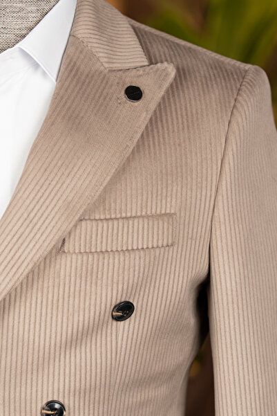 Terziayhan Βελούδινο μπουφάν με διπλό στήθος