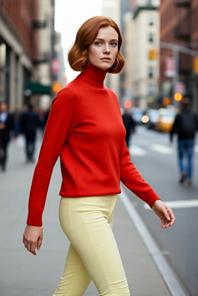 PayBuy Γυναικείο πουλόβερ με ζιβάγκο μεγάλου μεγέθους, βασικό πλεκτό πουλόβερ...