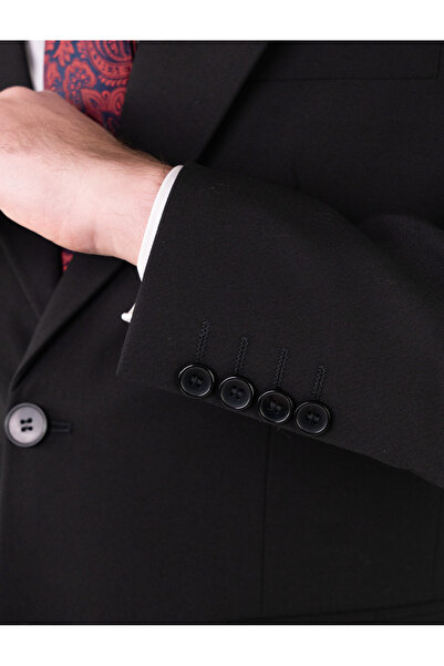 Couture For Gentlemen Costum Barbati Negru Tailored Fit Cfg300